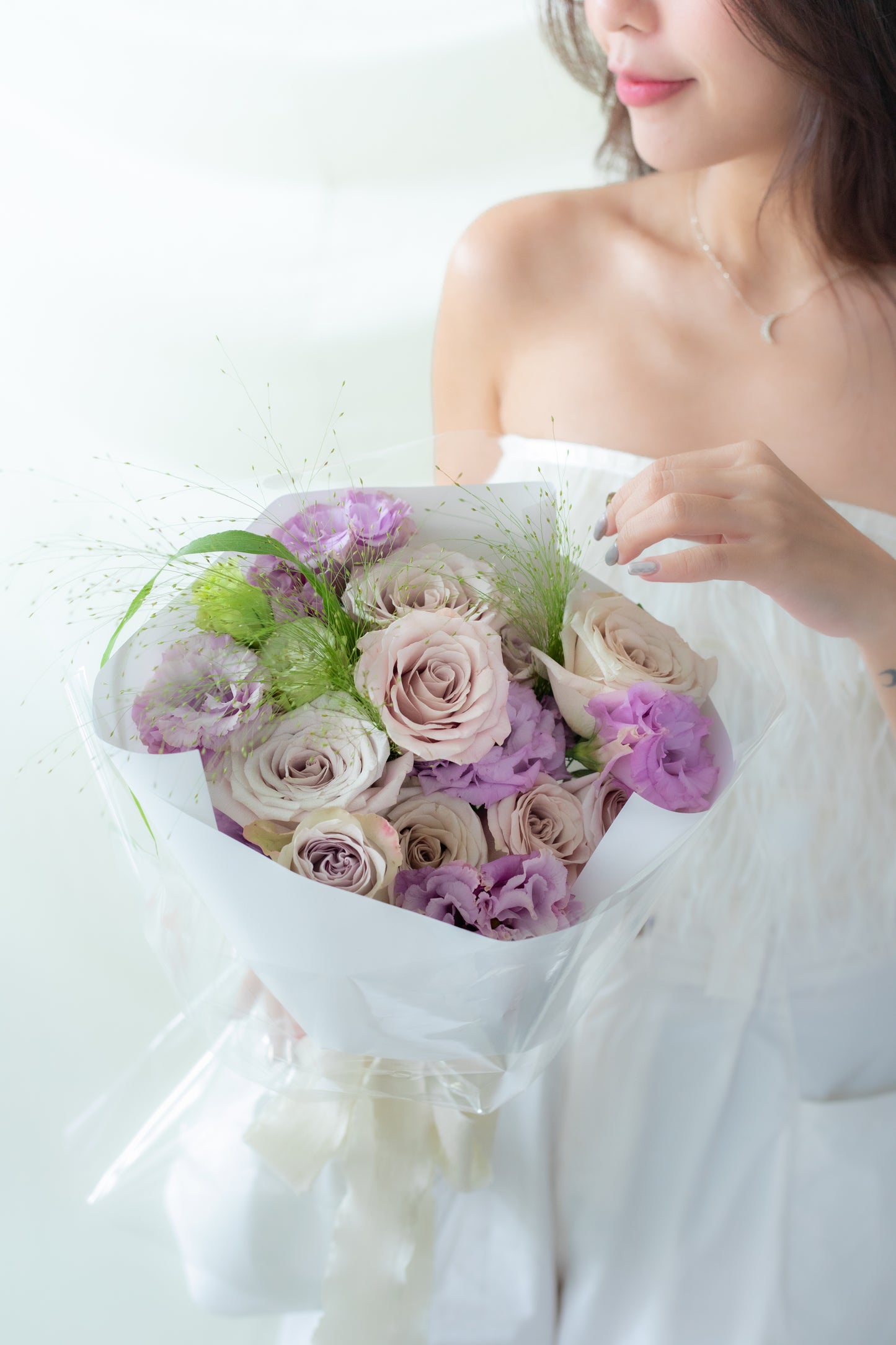 Celine Lilac Eustoma Rose